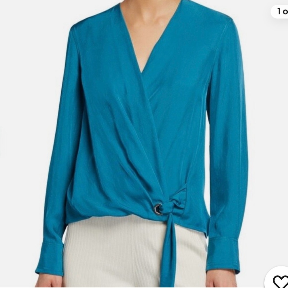 Rag & Bone Felix Teal Popover Blouse - NWT